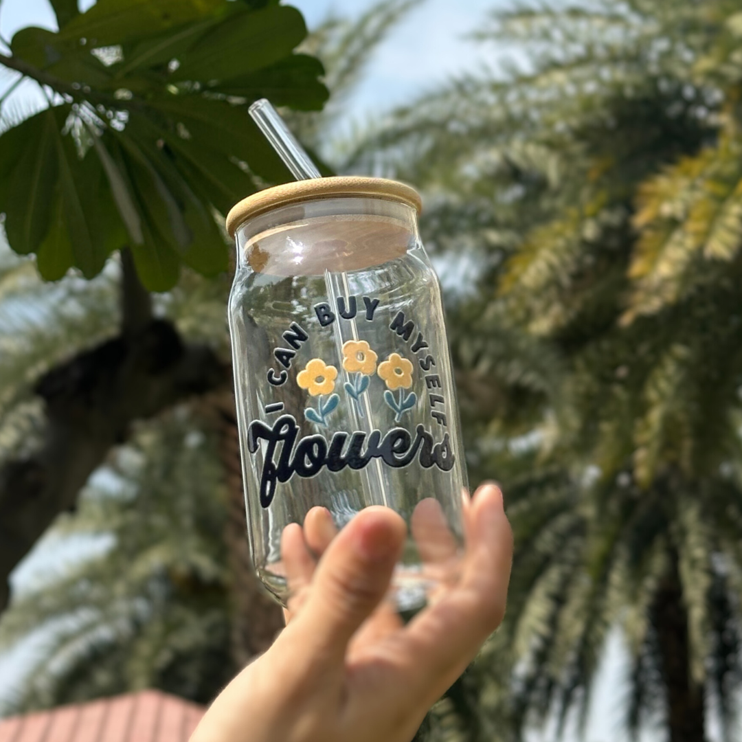 cuddly glass tumbler