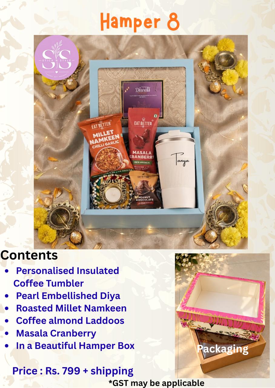 Personalised Coffee Tumbler Diwali Hamper