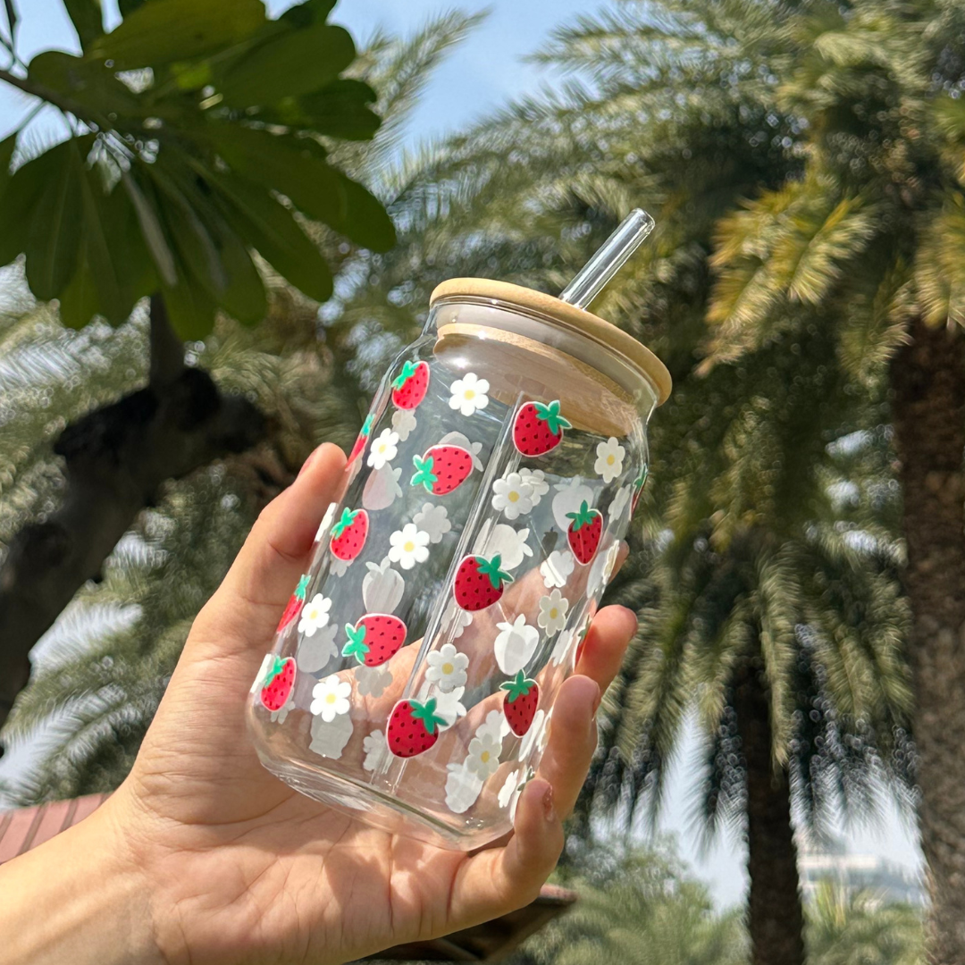Spring Inspired Glass Tumblers