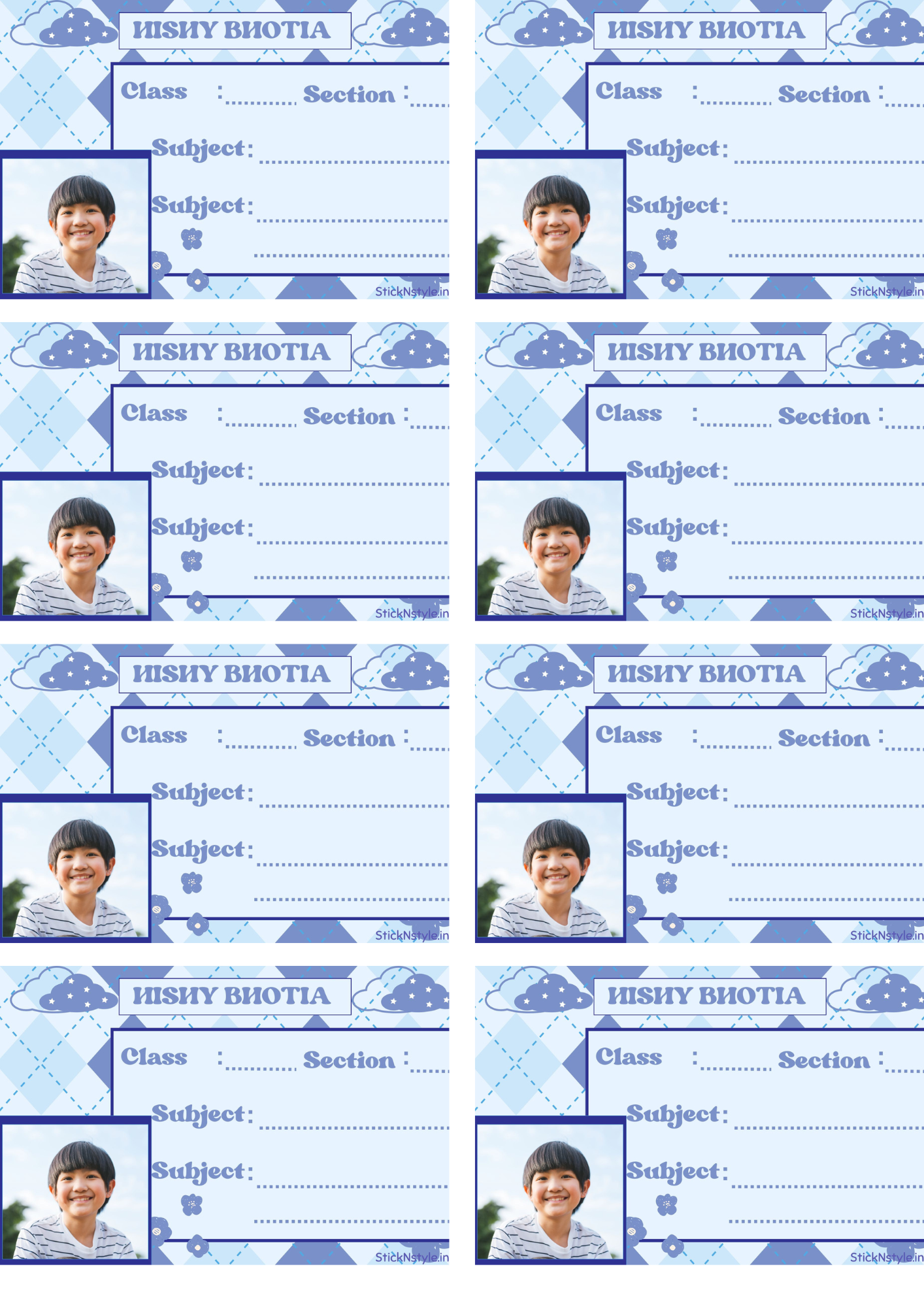 Photo Book Labels (Set of 20)