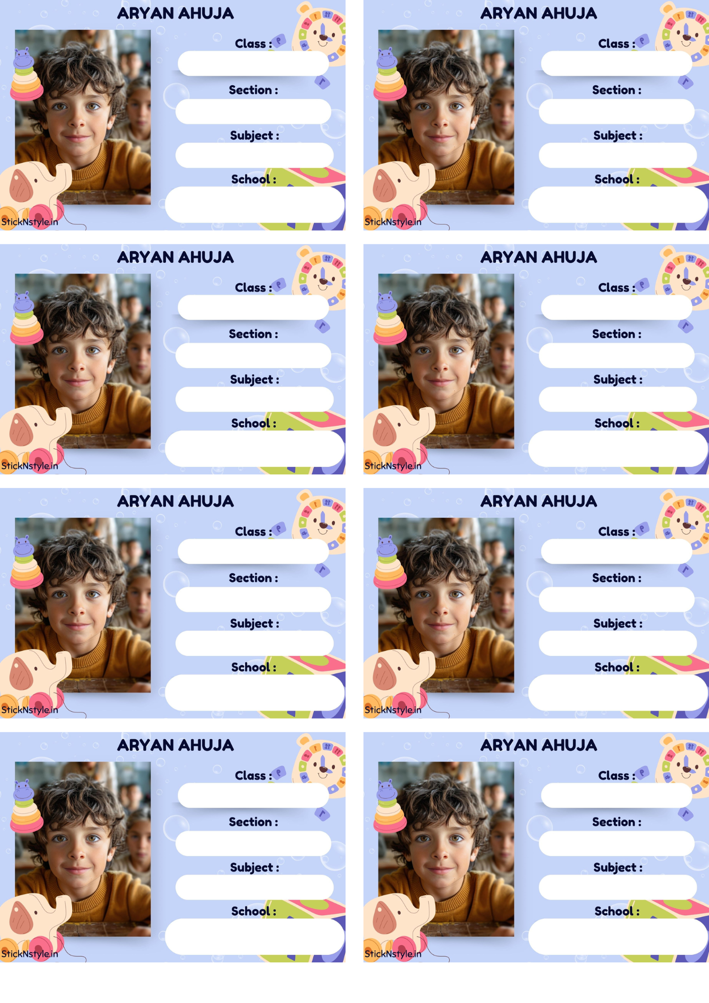 Photo Book Labels (Set of 20)