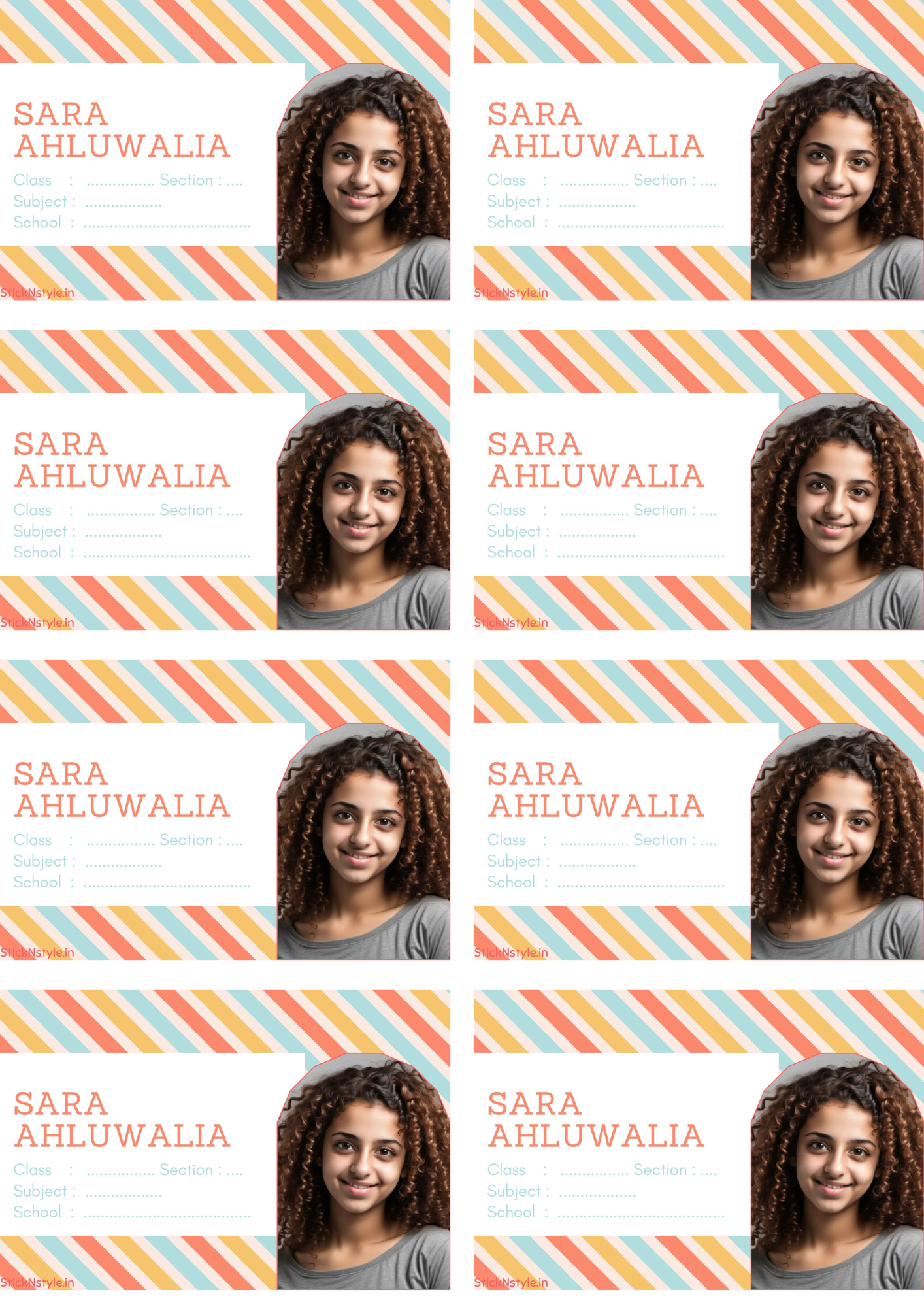 Photo Book Labels (Set of 20)