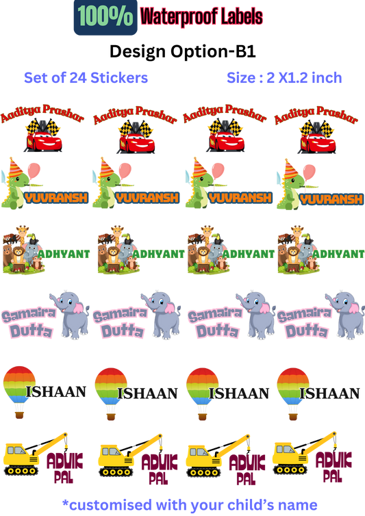 Permanent 3D Name Labels (Waterproof-Tear Proof-Fade Proof)