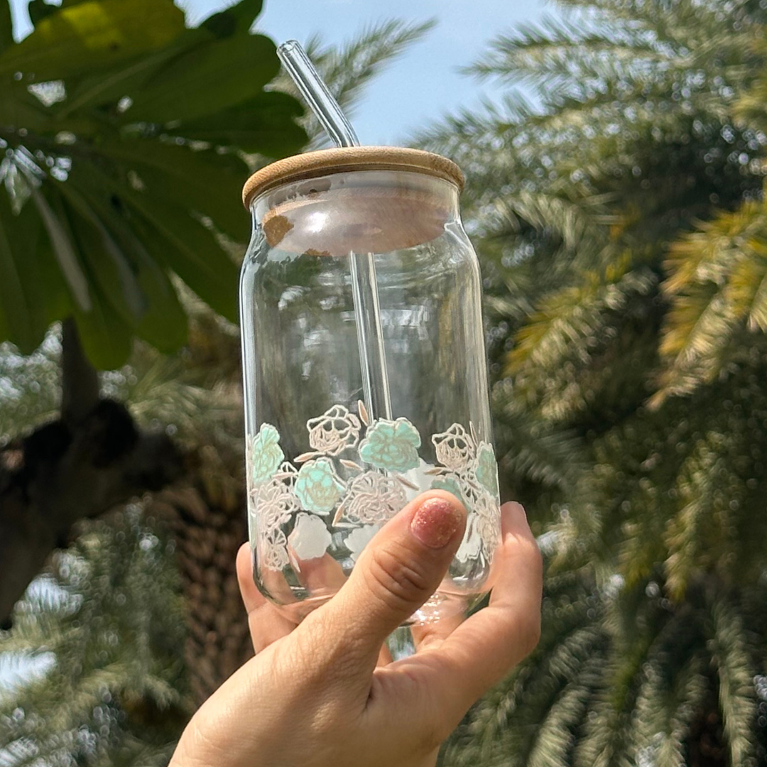 Spring Inspired Glass Tumblers