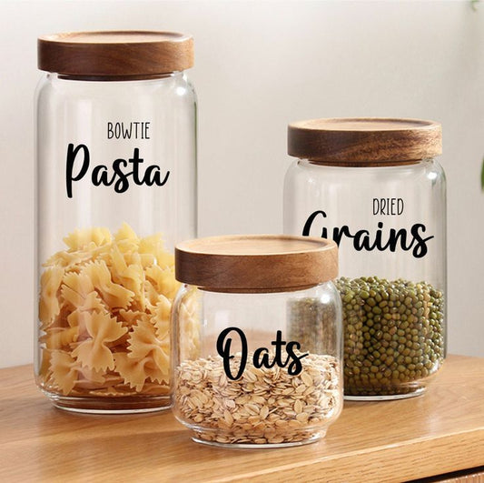 Kitchen and Home Organisation Peel off Labels