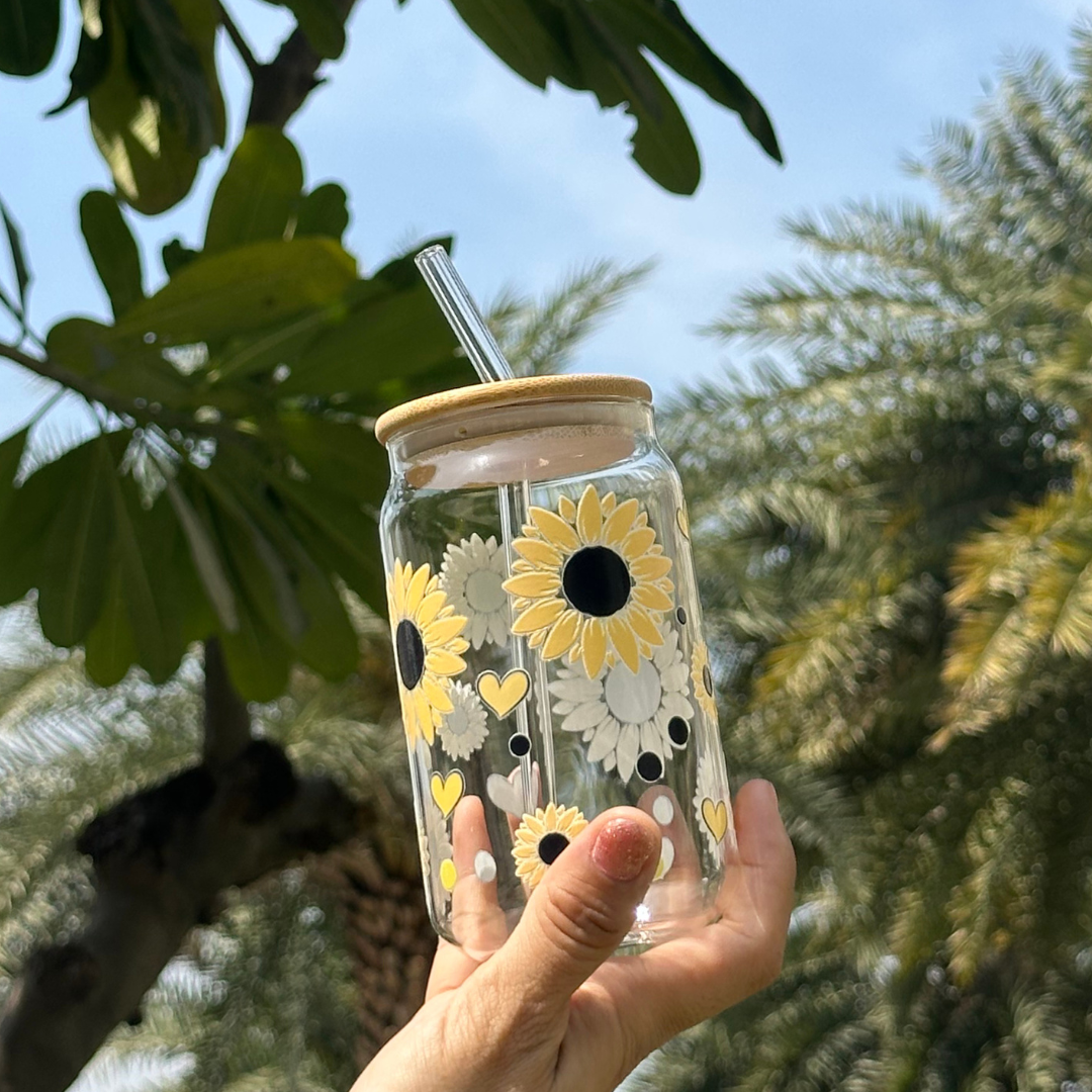 Spring Inspired Glass Tumblers