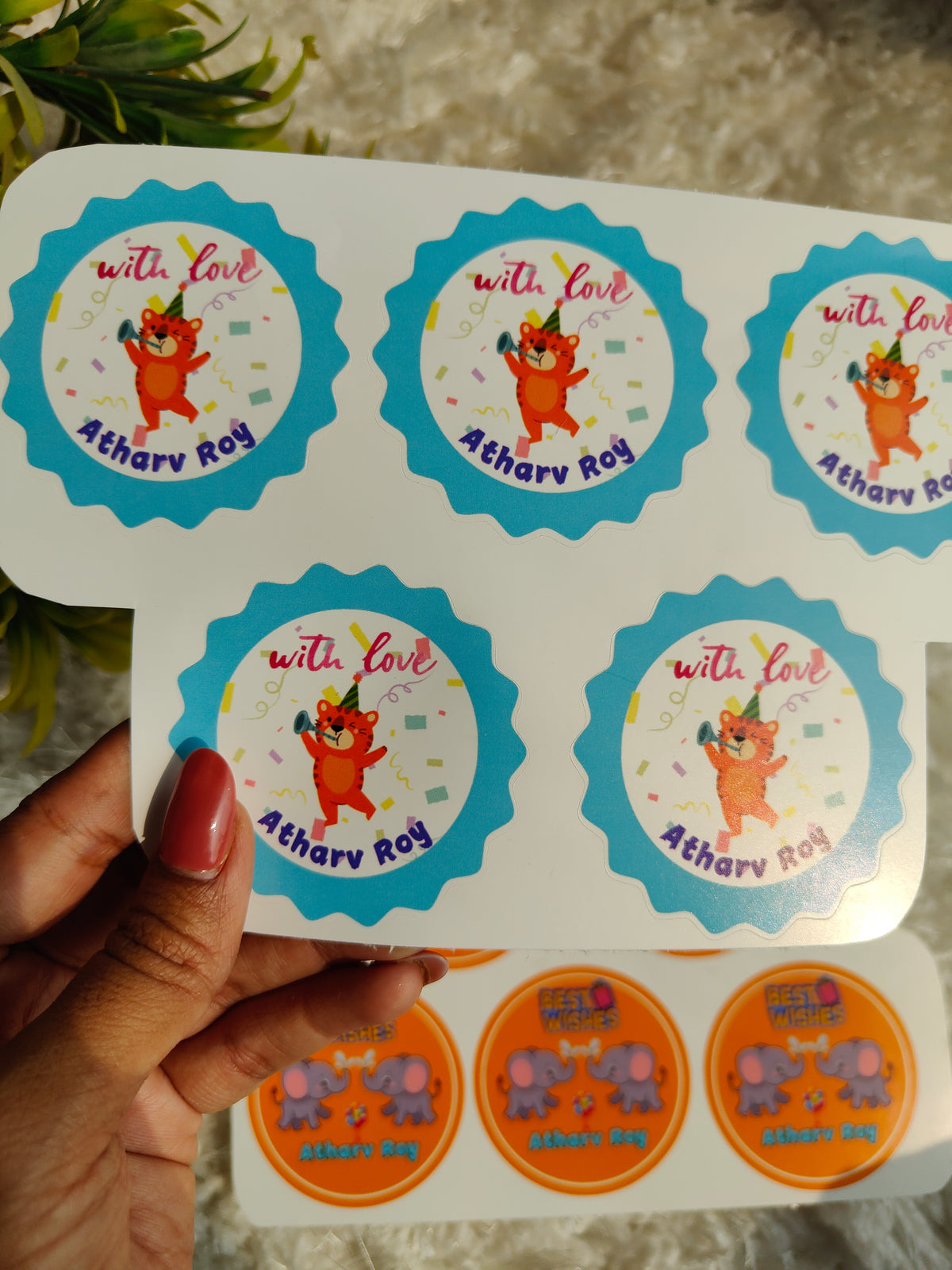 Custom Gift Sticker Personalised Gift Stickers (Round)-Set of 10 – Sticknstyle