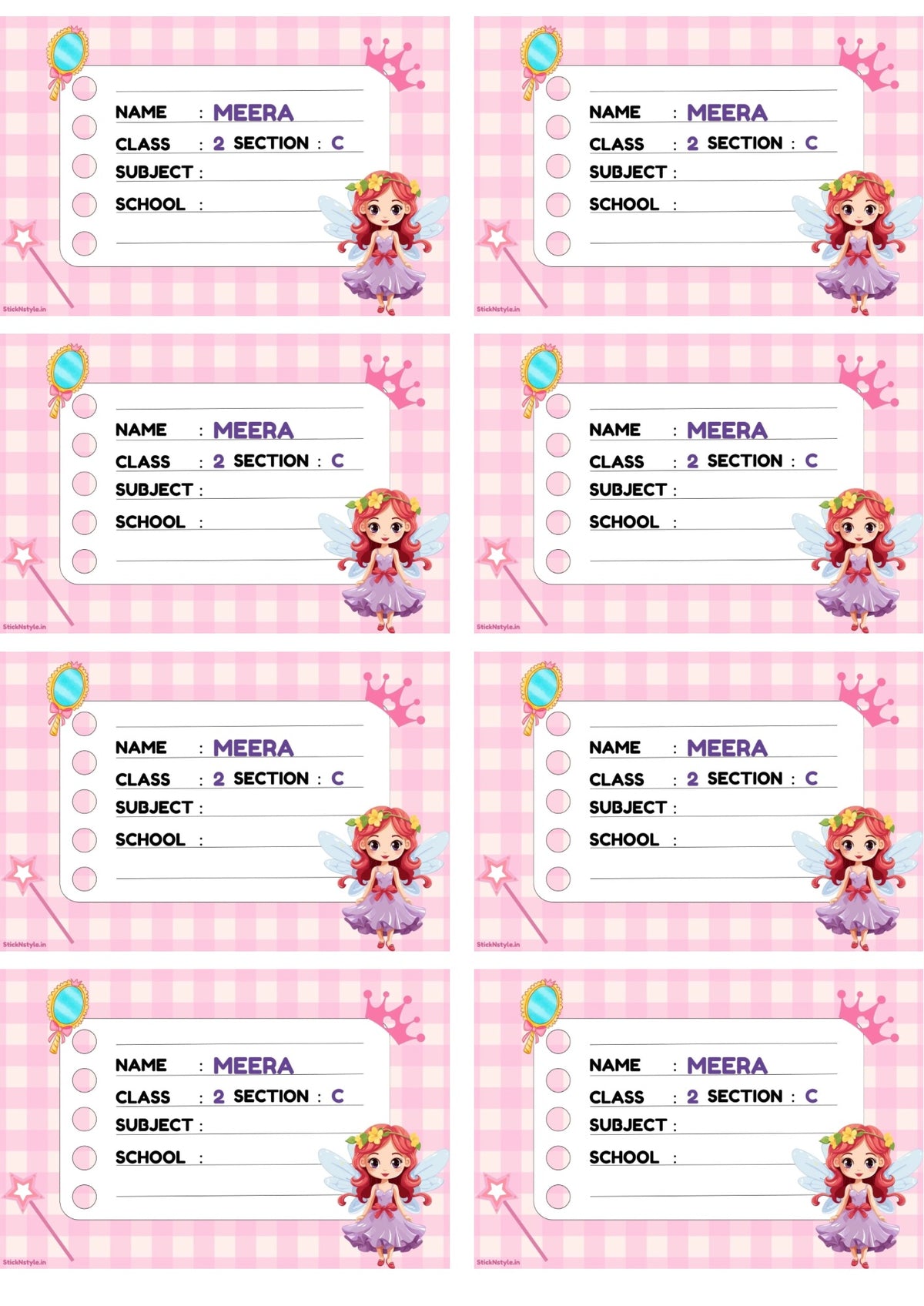 Personalised Book Labels (Set of 20) – Sticknstyle
