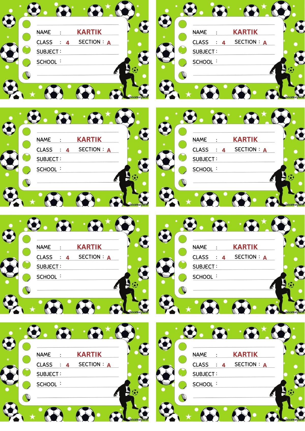 Personalised Book Labels (Set of 20) – Sticknstyle