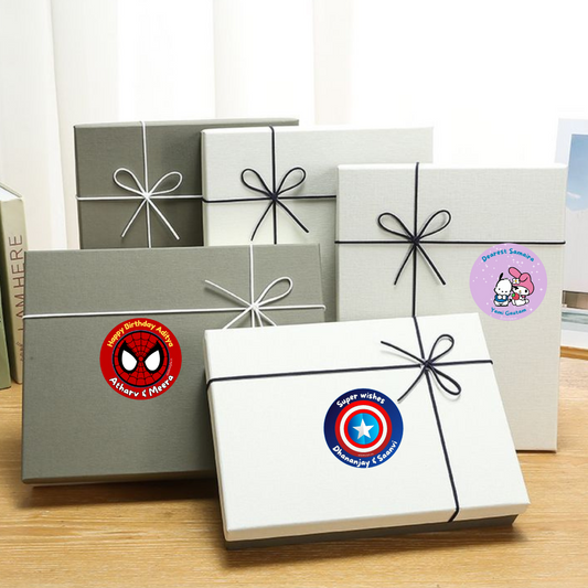 Personalised Gift Stickers (Round)-Set of 10